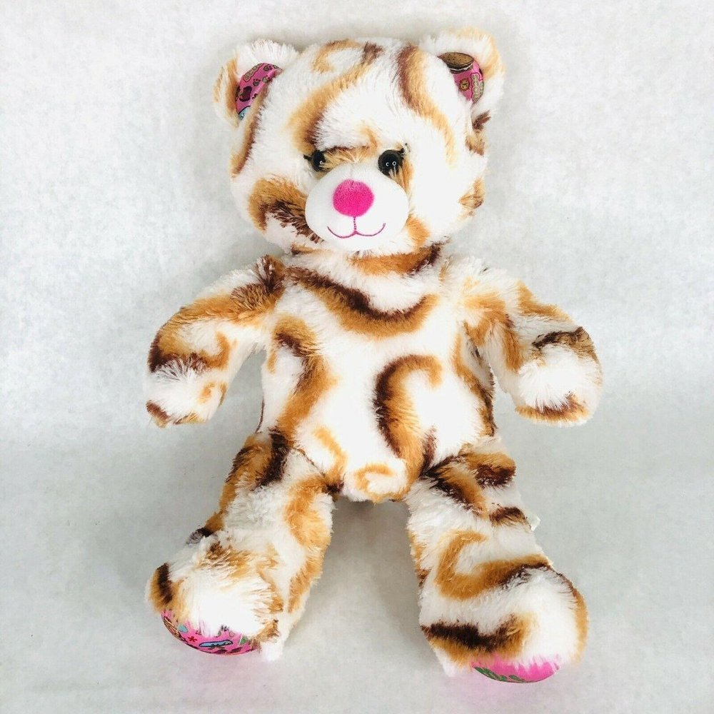 Build A Bear Girl Scout S'mores Plush BABW Stuffed Animal Toy 15" Pink Foot Pads